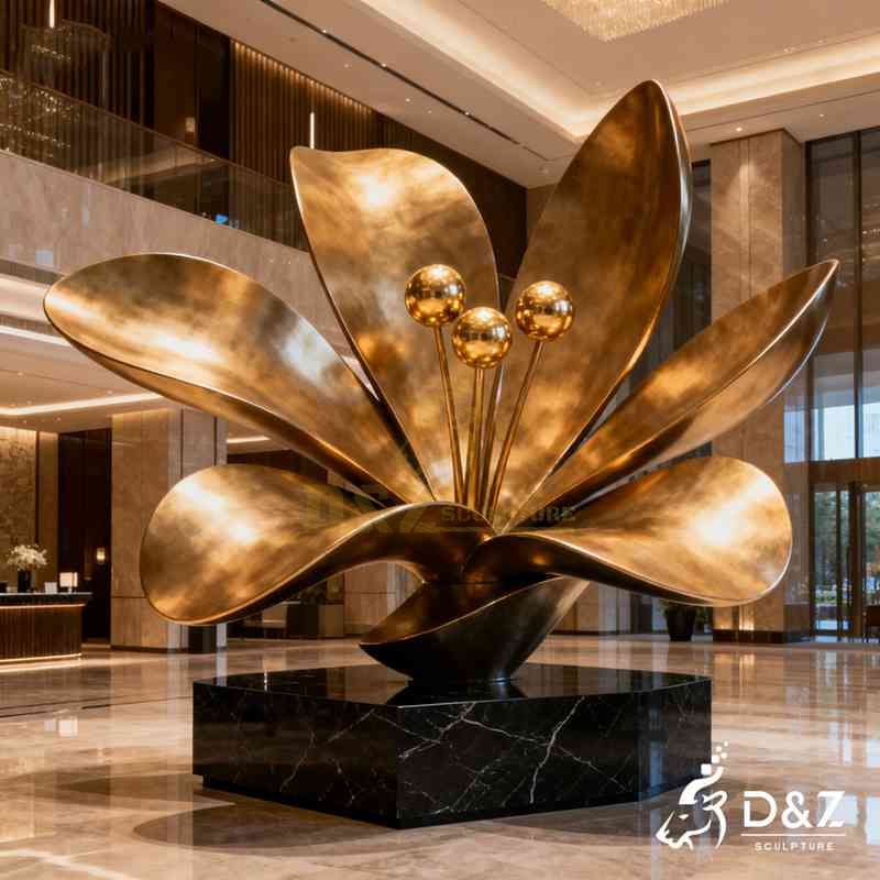 Large Metal Flower Sculpture for Outdoor DZJ-554