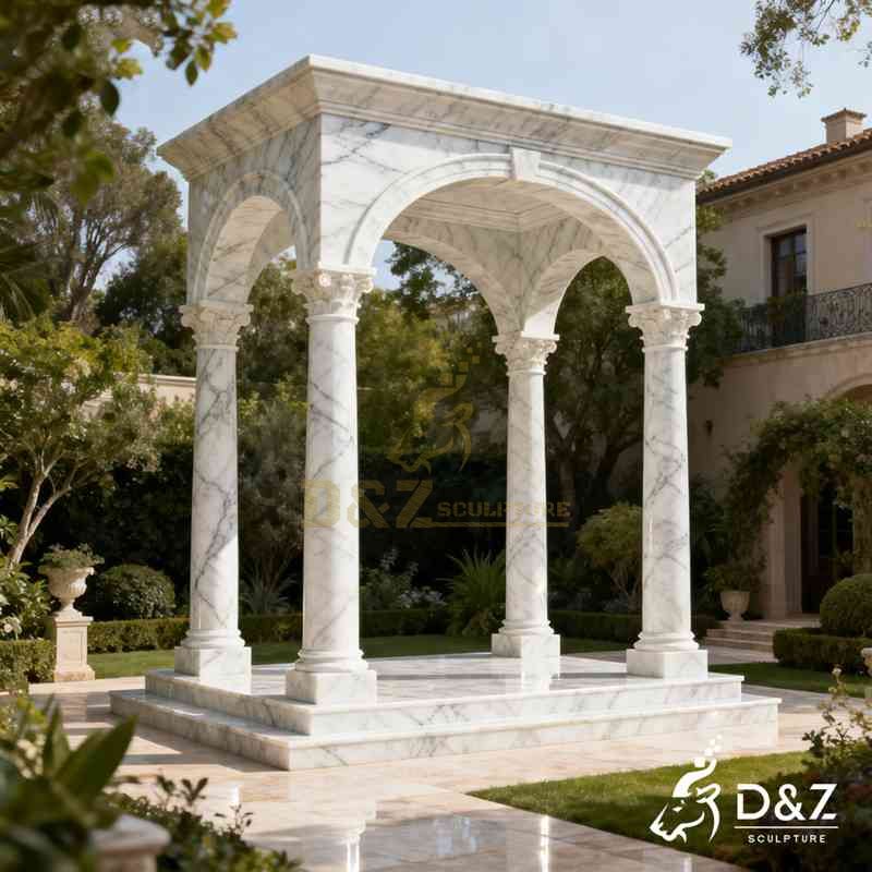 white marble gazebo