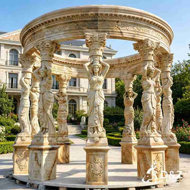 white marble gazebo