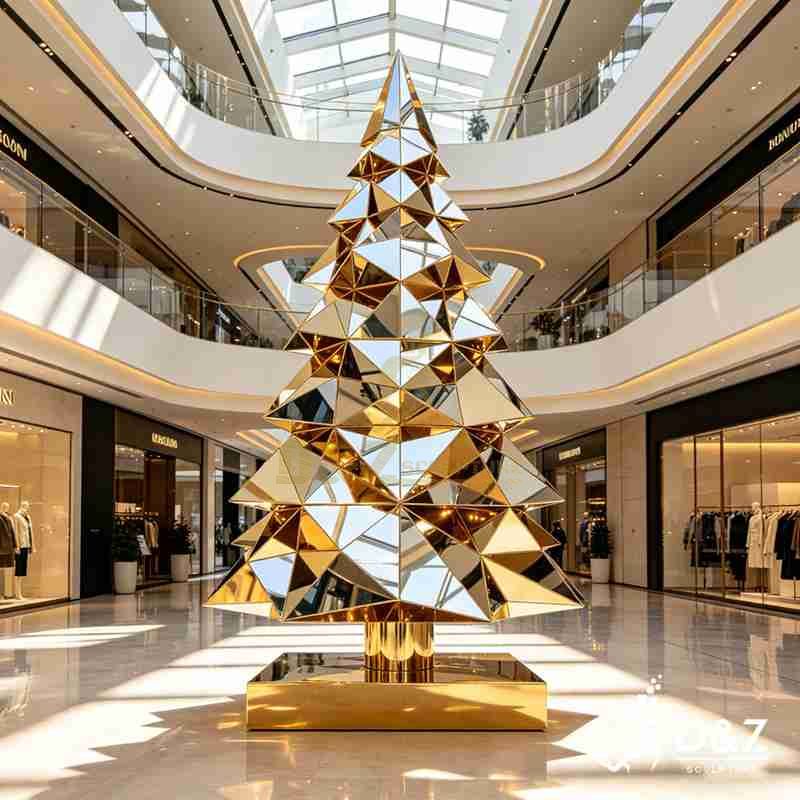 metal christmas tree sculpture