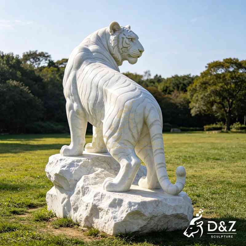 white tiger statue3