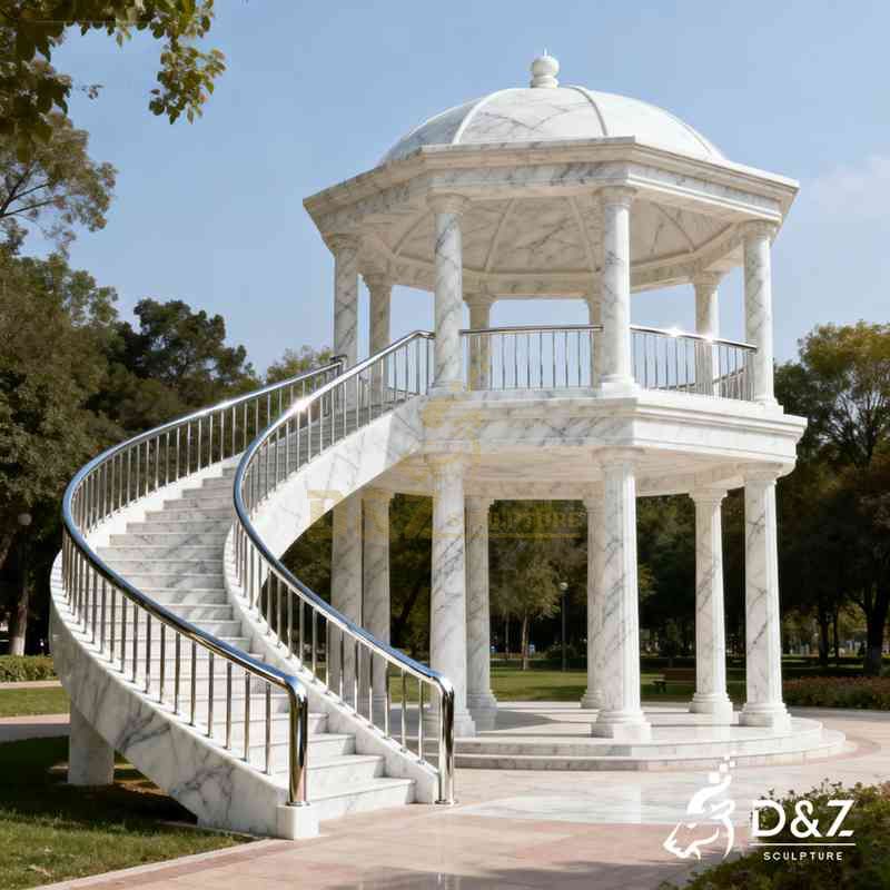 white marble gazebo