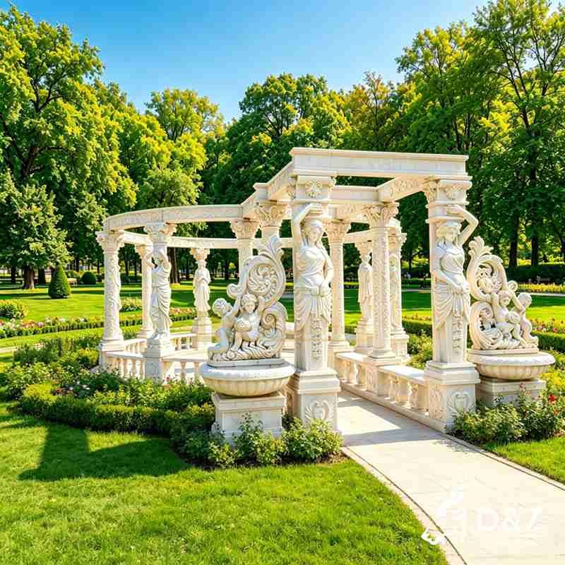 marble pergola