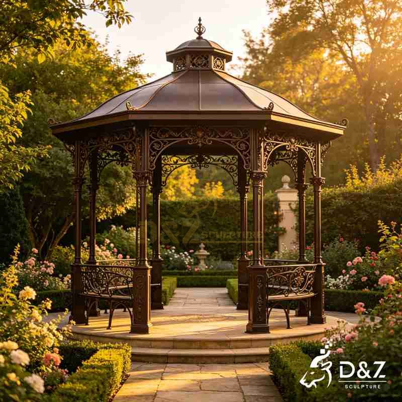 french style metal gazebo