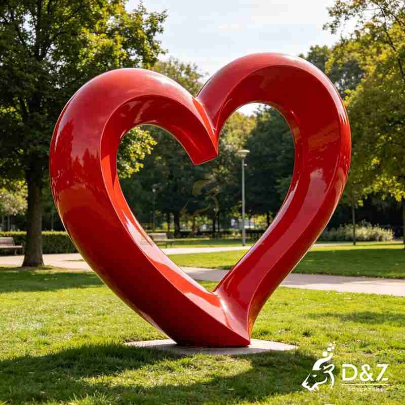 large heart sculpture