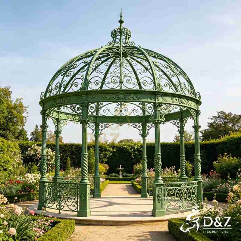 large round metal gazebos