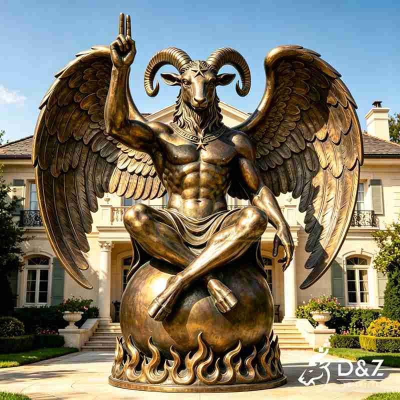 bronze baphomet statue4