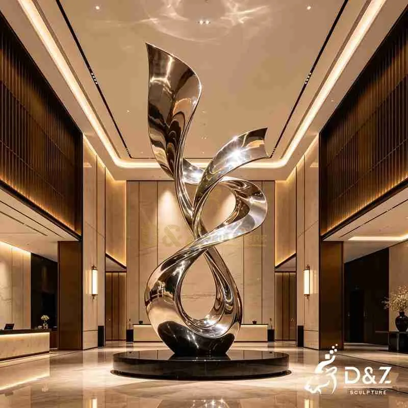 Large Metal Modern Abstract Sculpture for Sale DZJ-582