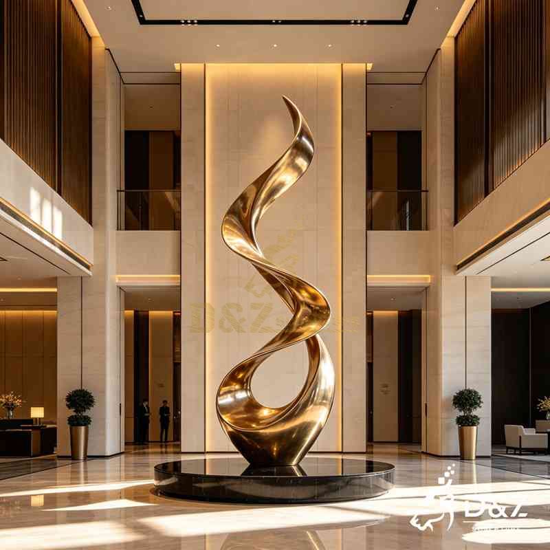 large abstract metal sculpture