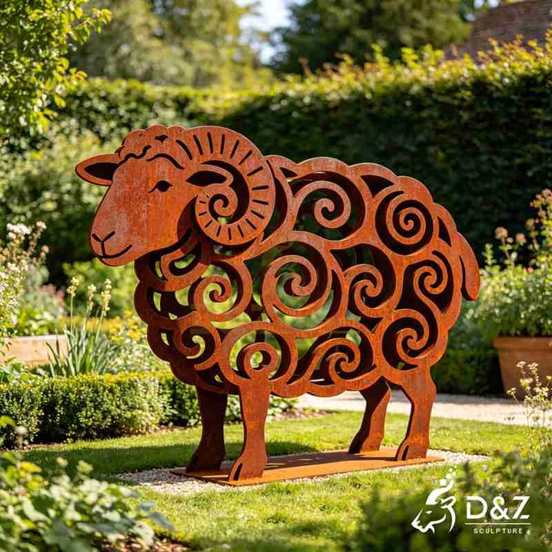 sheep garden sculpture