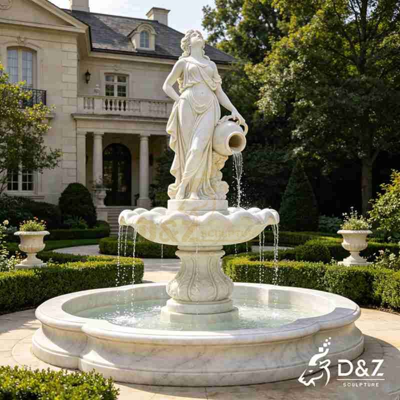 large marble fountain