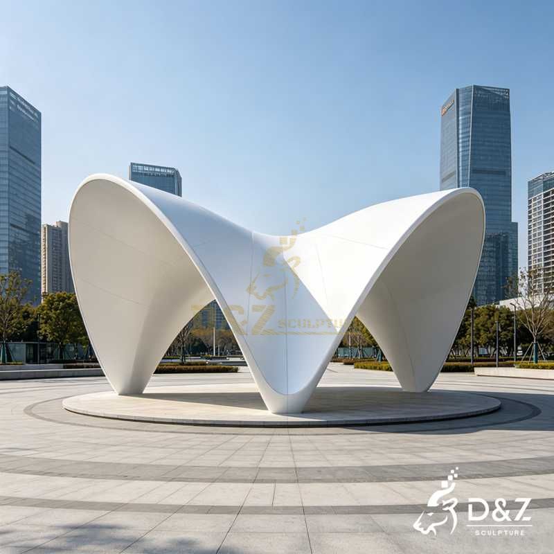 Large Modern Metal Curved Pavilion for Outdoor DZJ-598