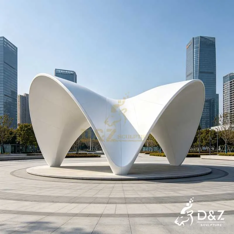 Large Modern Metal Curved Pavilion for Outdoor DZJ-598