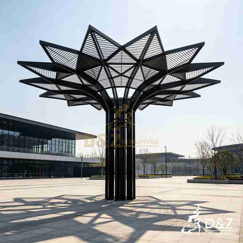 geometric tree sculpture