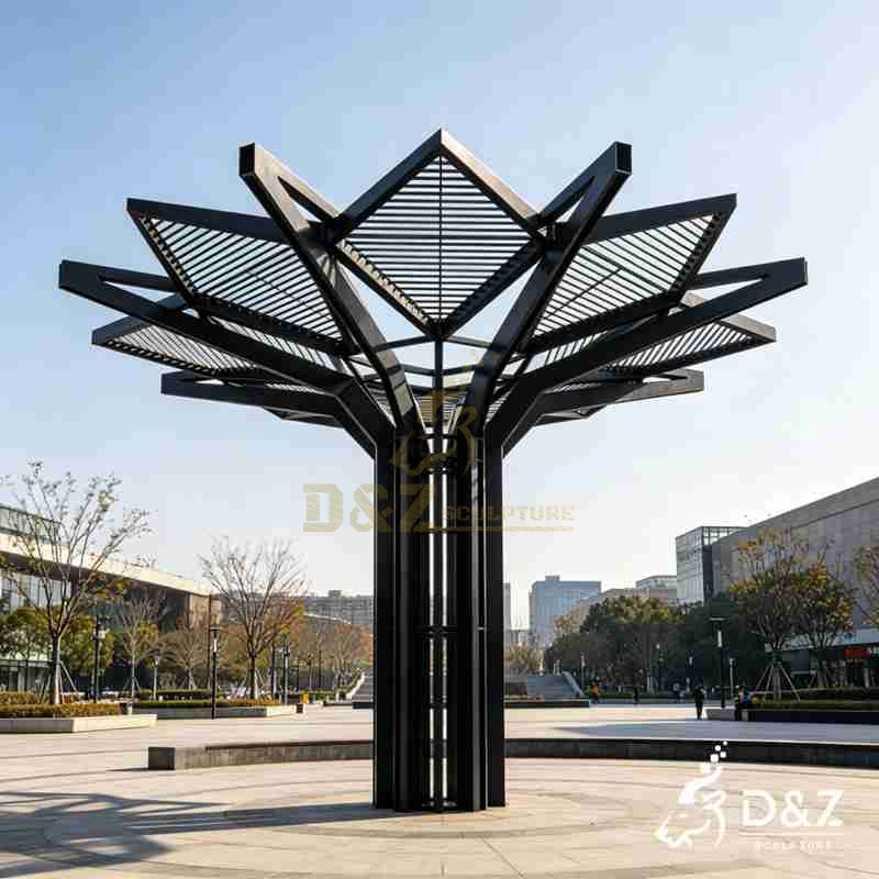 modern metal pergola