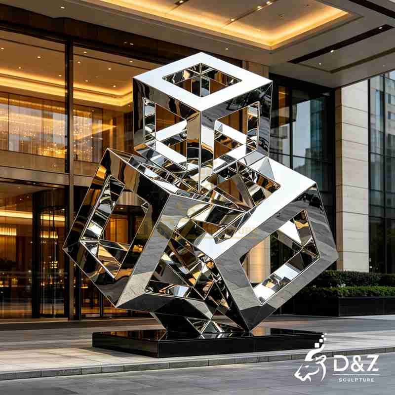 abstract cube sculpture3