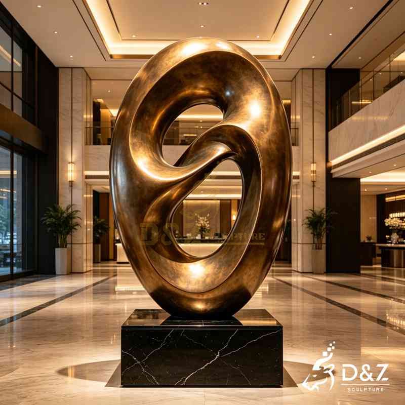 Modern Bronze Abstract Organic Sculpture | Minimalist Art DZJ-615
