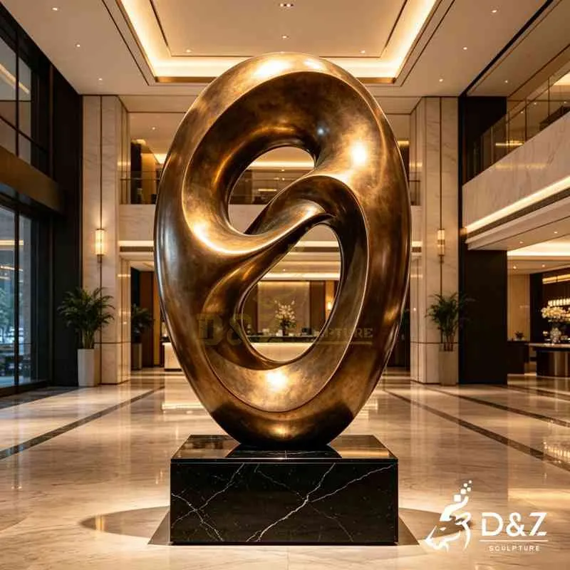 Modern Bronze Abstract Organic Sculpture | Minimalist Art DZJ-615