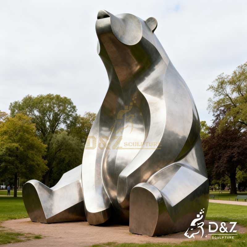 metal bear sculpture