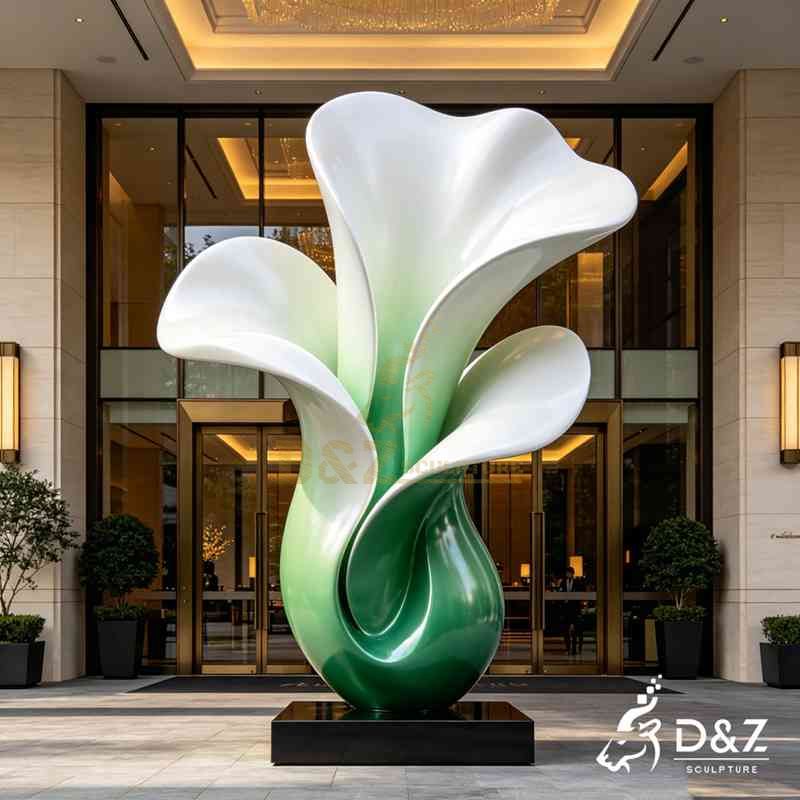 Large Metal Abstract Flower Sculpture for Outdoor DZJ-622