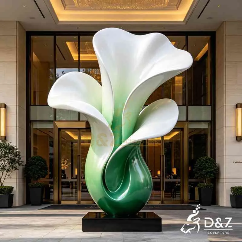 Large Metal Abstract Flower Sculpture for Outdoor DZJ-622
