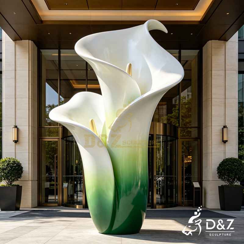 metal flower sculpture