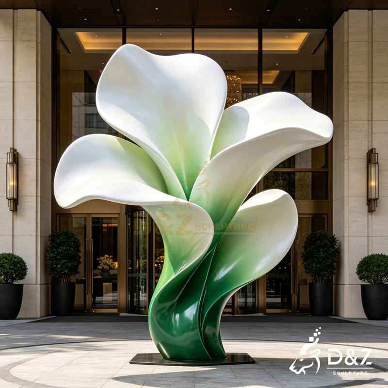 large flower sculpture