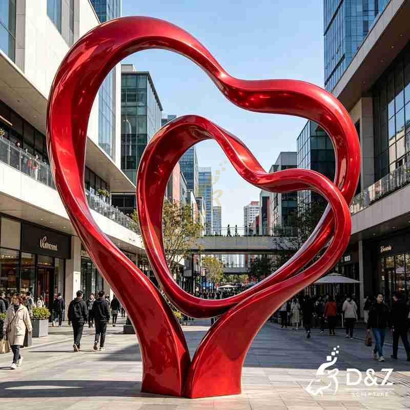 large heart sculpture