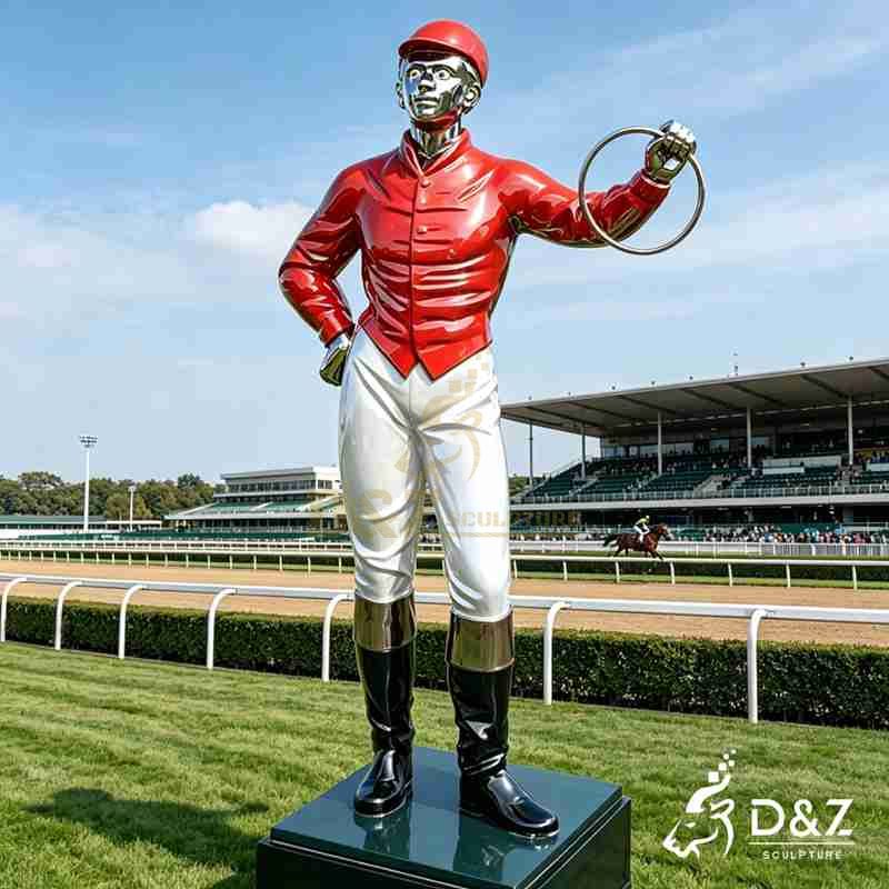 Black lawn jockey statue with lantern for sale