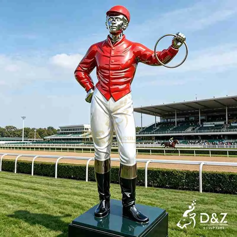 Black lawn jockey statue with lantern for sale