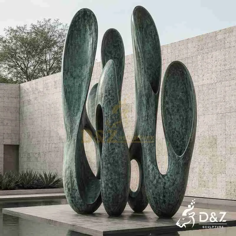 Large Bronze Modern Abstract Garden Sculpture for Sale DZJ-627