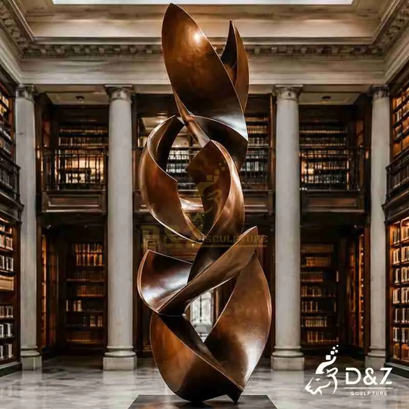 Modern Bronze Tall Abstract Sculpture for Sale DZJ-631