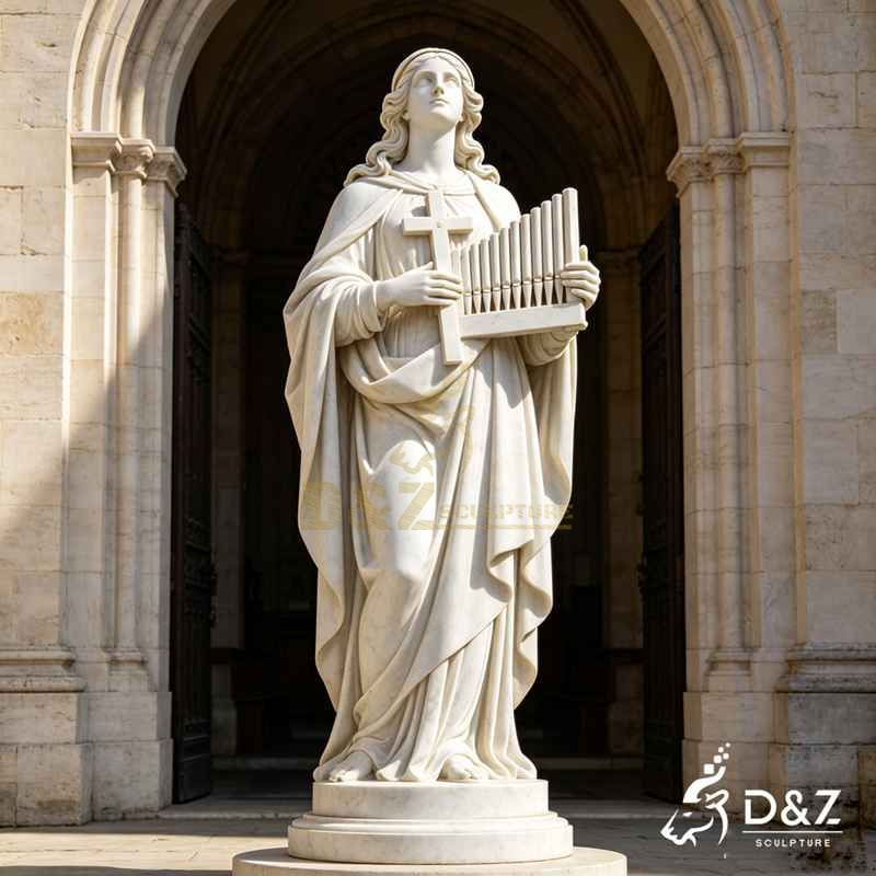 St Cecilia Garden Statue2