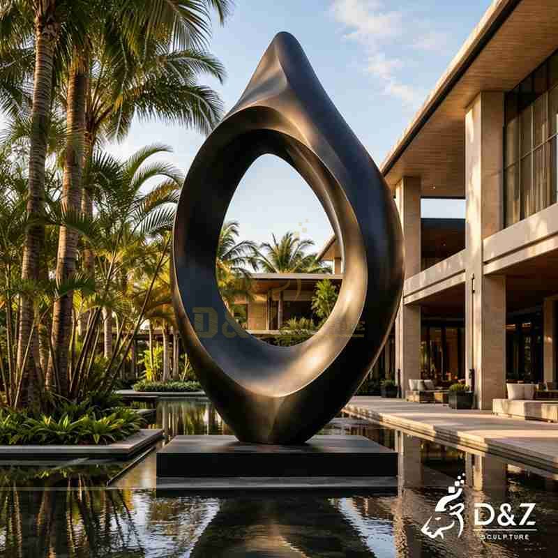 black floor sculpture