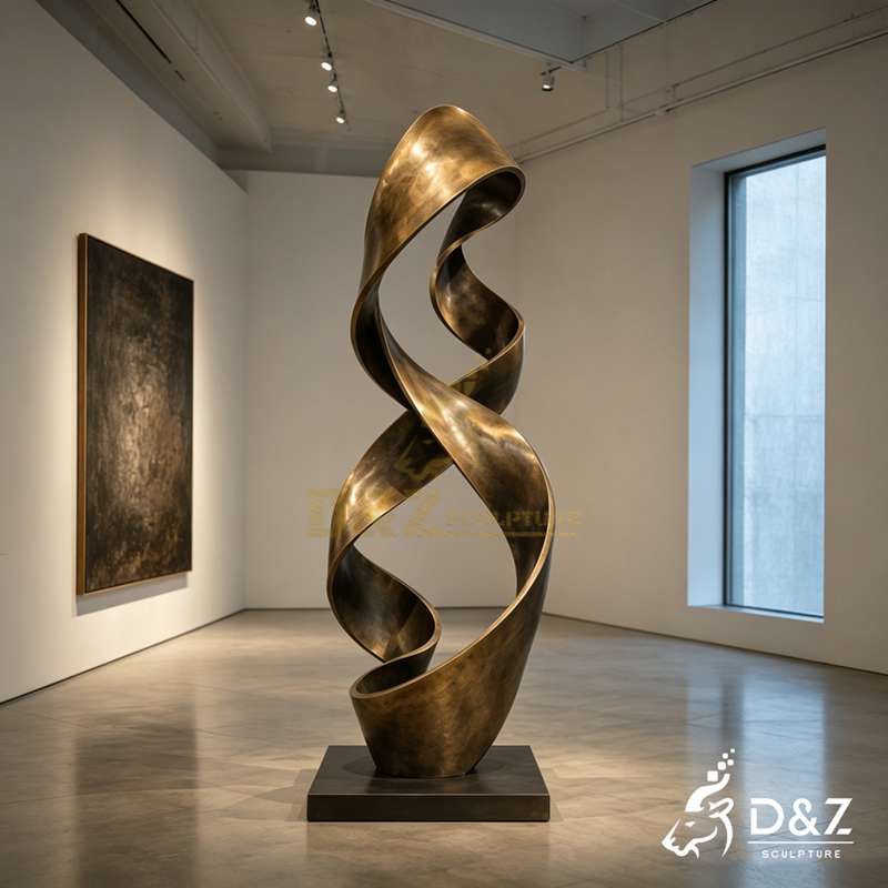 bronze abstract sculpture