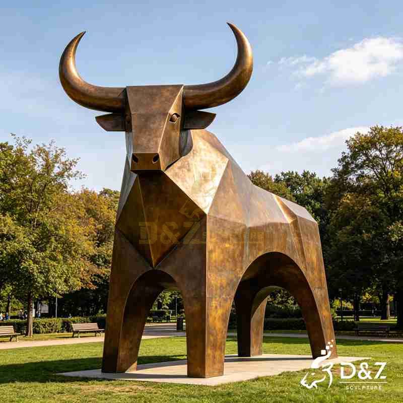 large bull statue