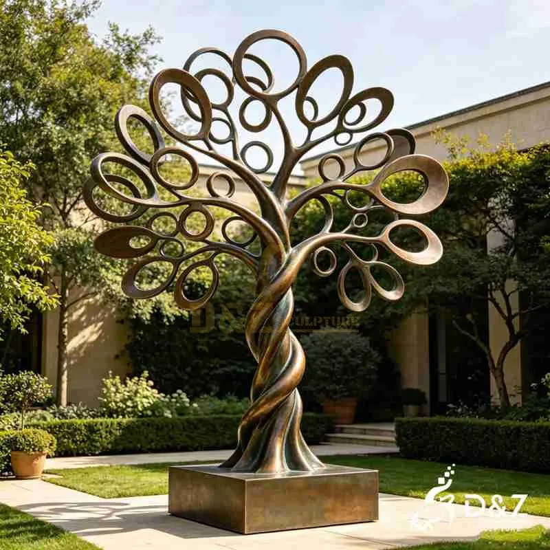 Abstract Tree Statue | Bronze Tree of Life for Garden DZJ-650