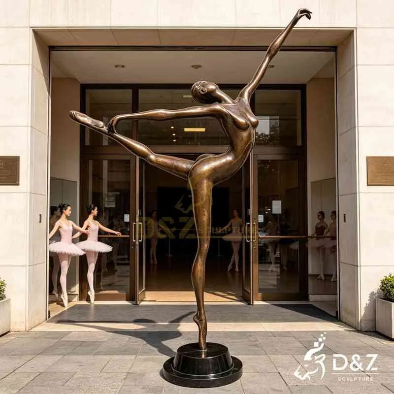 Bronze Abstract Figure Statue | Ballet Dancer Art DZJ-651