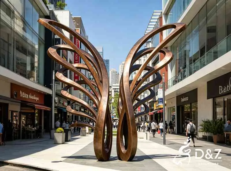 15 Large Bronze Abstract Statues for Modern Outdoor Art
