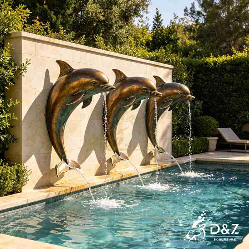dolphin wall fountain4
