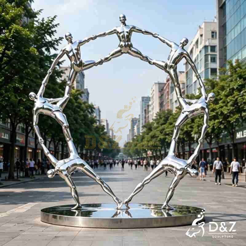 Large Metal Circle of Life Sculpture for Garden DZJ-668