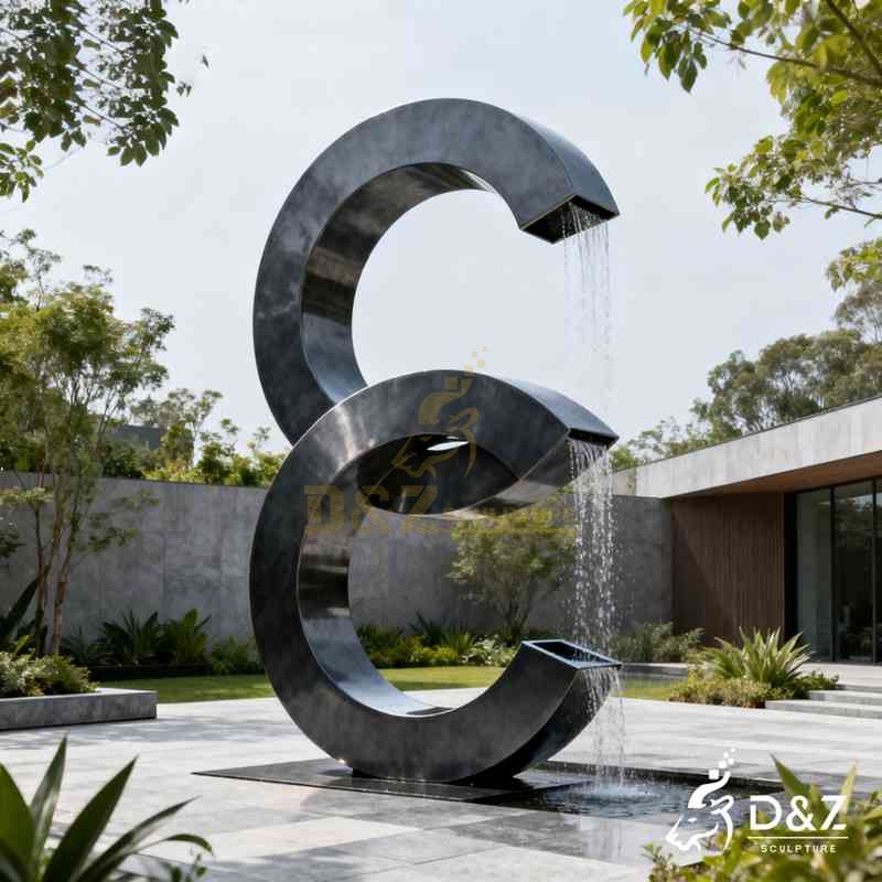 semi circle fountain