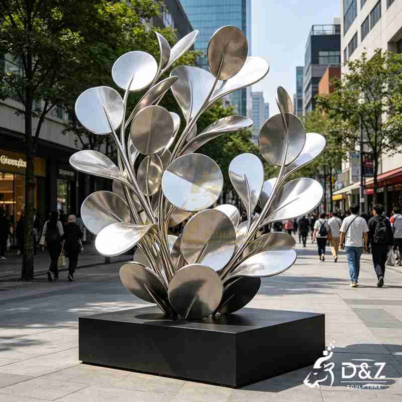 metal leaf sculpture