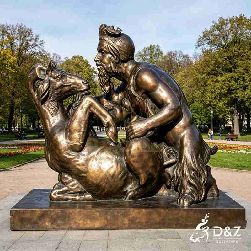 pan and the goat statue