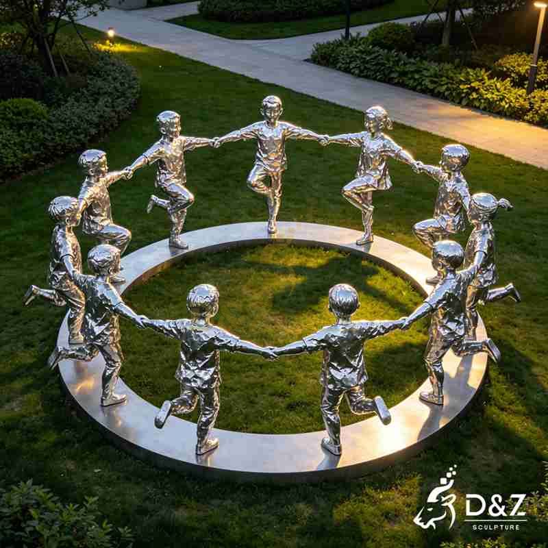 metal circle sculpture