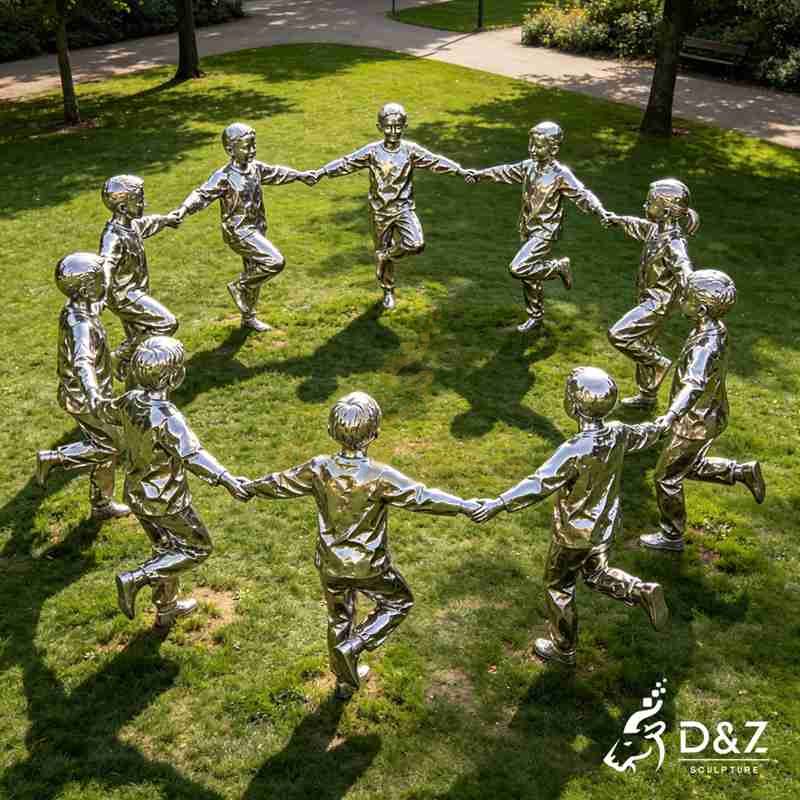 circle of friends sculpture
