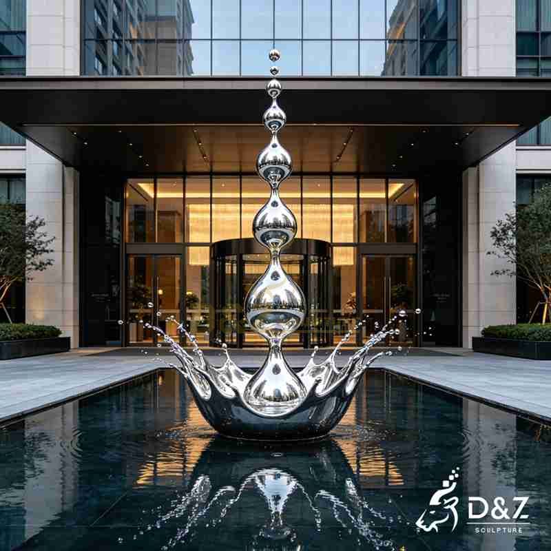water drop sculpture