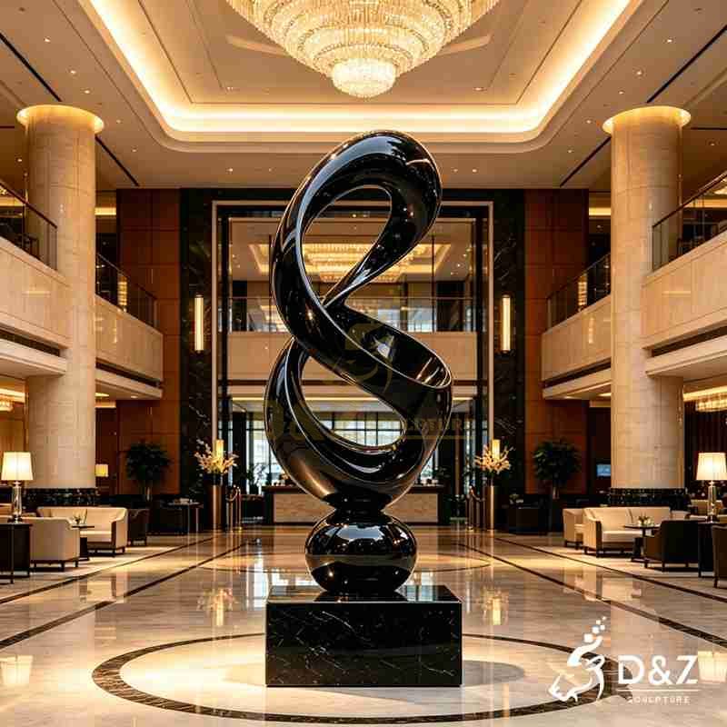 round sculpture on stand4