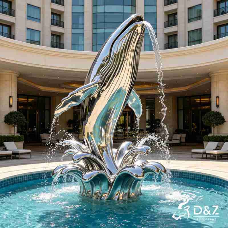 large modern fountain
