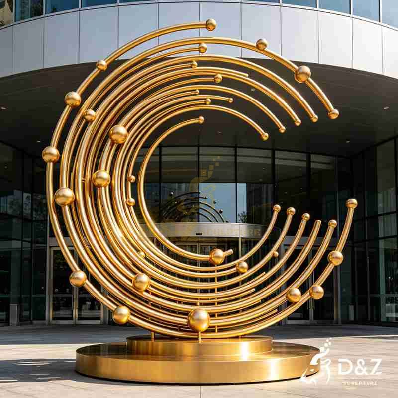 metal ring sculpture
